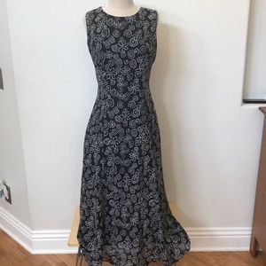 Sag Harbor dress black white long no size think 6